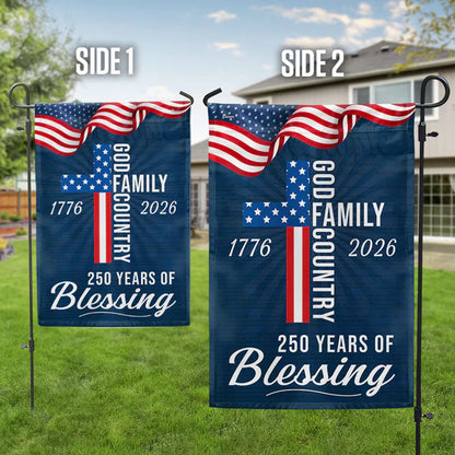 American Patriotic Flag, 250 Years of Blessing God 1776 2026 Flag 3-Day Shipping