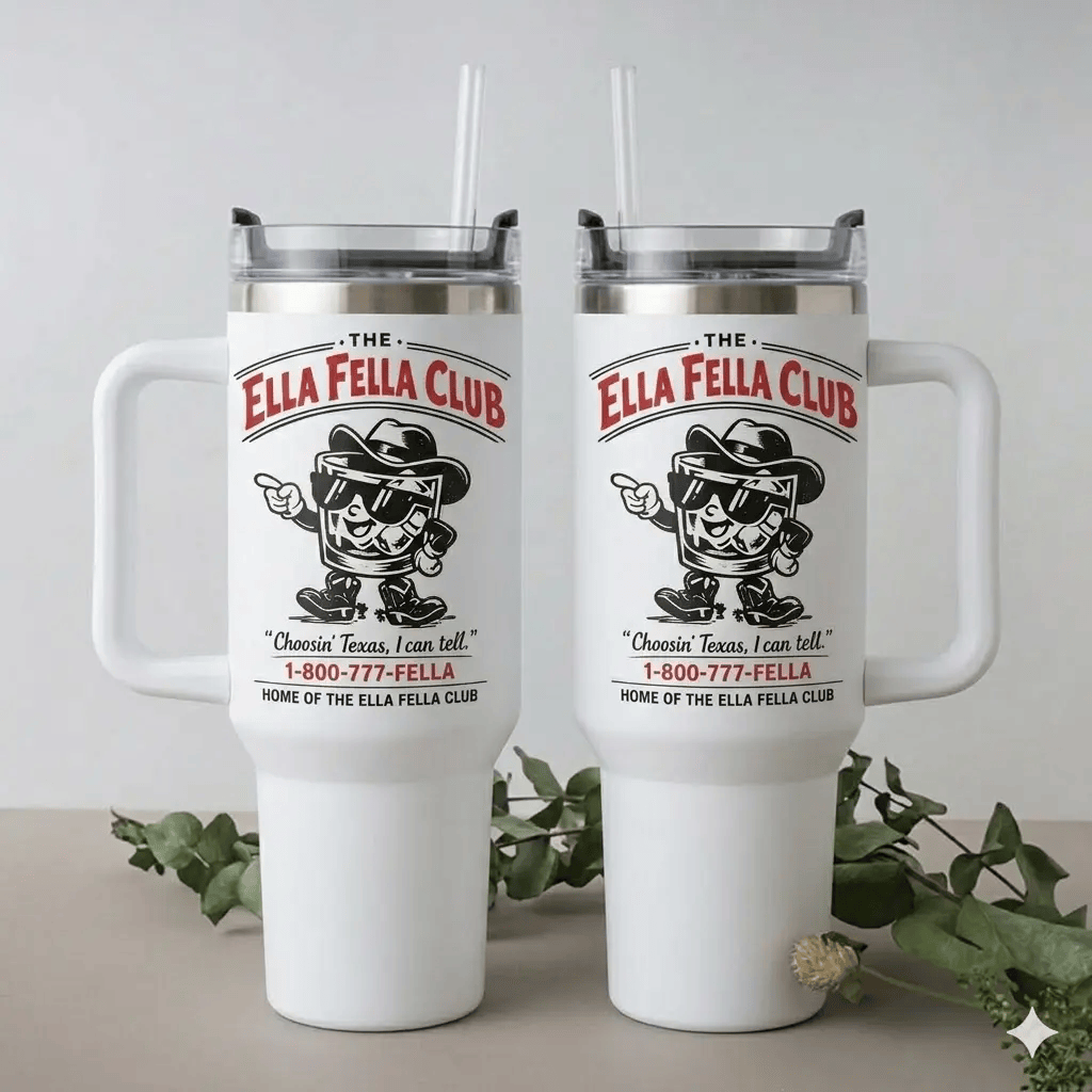 Vintage Ella Lanngleyy 2Sides Tumbler 20oz 40oz, Country Music Tumbler, Music Tour Merch, Gift For For Country Music Fans TN002