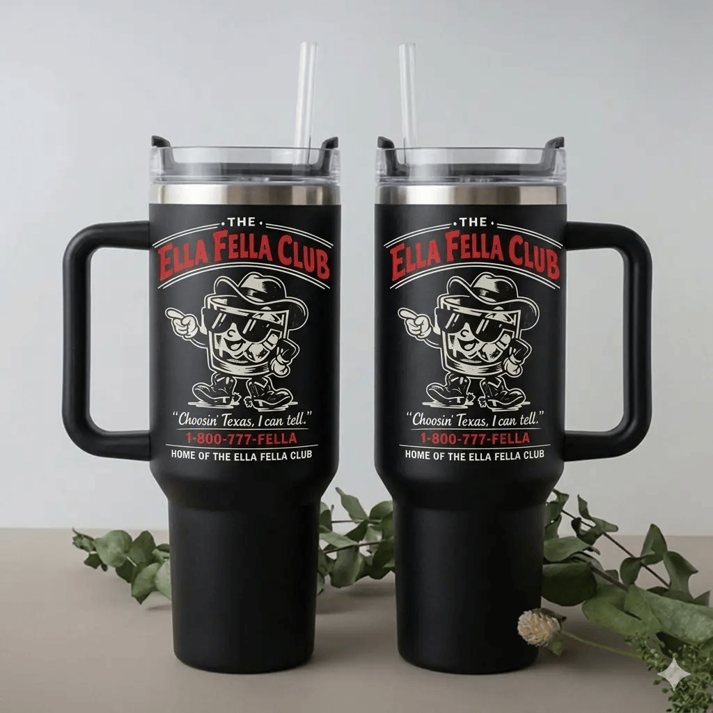 Vintage Ella Lanngleyy 2Sides Tumbler 20oz 40oz, Country Music Tumbler, Music Tour Merch, Gift For For Country Music Fans TN002
