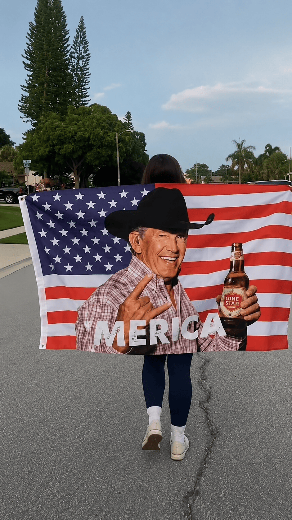 George Strait, Beer & American Pride Flags 250 Flag Outdoor 250 Year American Anniversary Flag, #148
