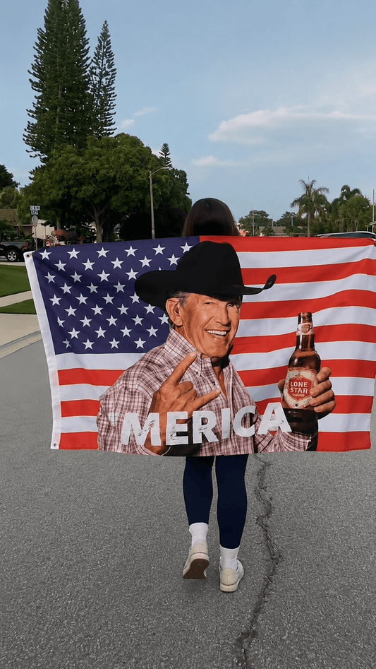 George Strait, Beer & American Pride Flags 250 Flag Outdoor 250 Year American Anniversary Flag, #148
