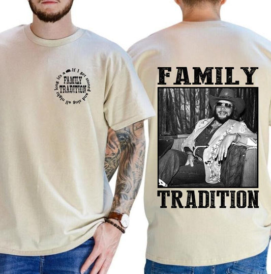 Family Tradition Hankkkkk Jr Tee, Retro Western Country Music Shirt #148
