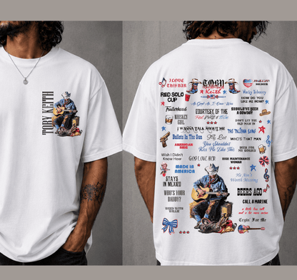 Toby Keith Lyrics Song Shirt, Signature Song Toby Keith Sweatshirt, Tribute Toby Keith Hoodie #180