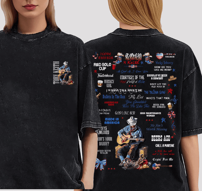 Toby Keith Lyrics Song Shirt, Signature Song Toby Keith Sweatshirt, Tribute Toby Keith Hoodie #180
