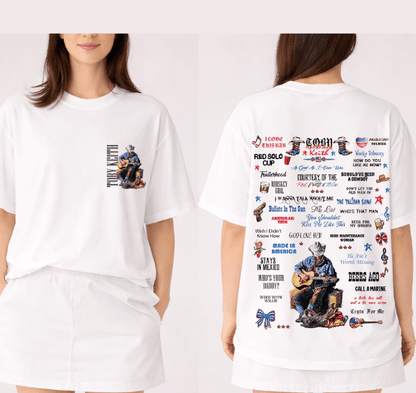 Toby Keith Lyrics Song Shirt, Signature Song Toby Keith Sweatshirt, Tribute Toby Keith Hoodie #180