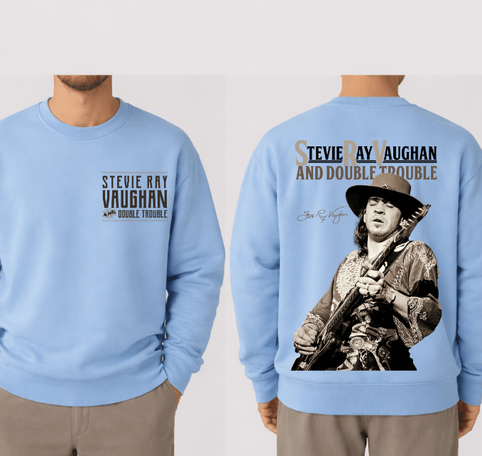 Stevie Ray Vaughan Cowboy Blues Tee, Retro American Blues Legend Sweatshirt, Hoodie #180