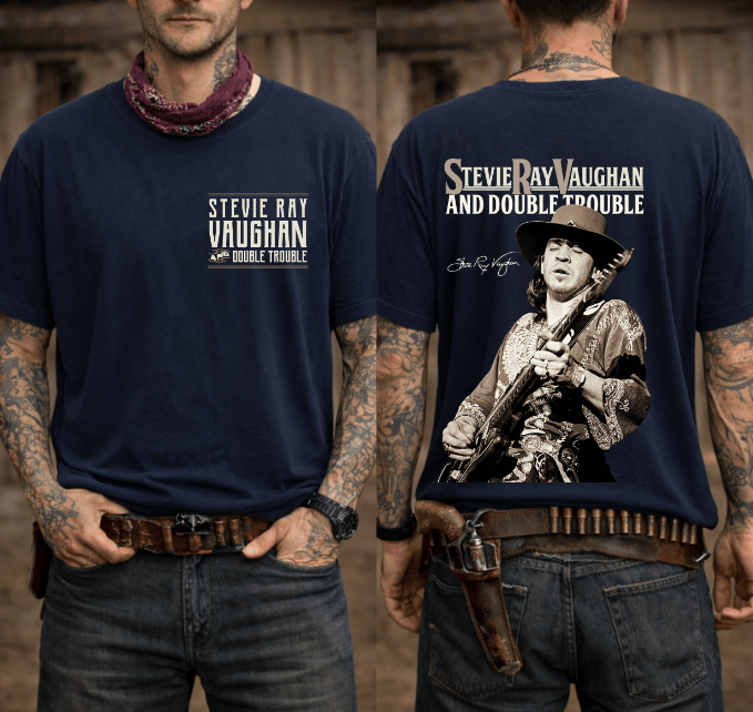 Stevie Ray Vaughan Cowboy Blues Tee, Retro American Blues Legend Sweatshirt, Hoodie #180