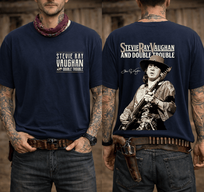 Stevie Ray Vaughan Cowboy Blues Tee, Retro American Blues Legend Sweatshirt, Hoodie #180