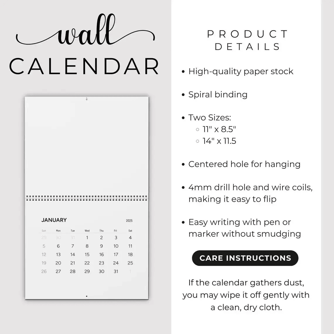 Ella L. 2027 Calendar, Ella Fella Country Music Fan Gift, 2027 Music Lover Decor #208