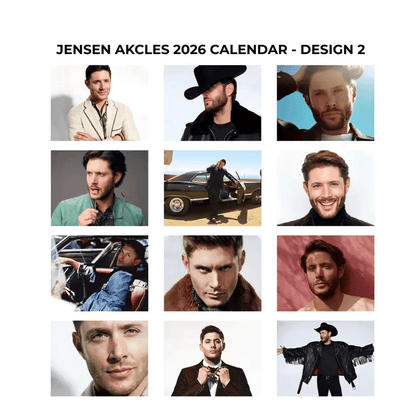 Jensen Ackles 2026-2027 Calendar, Supernatural Dean Winchester Wall Calendar #241