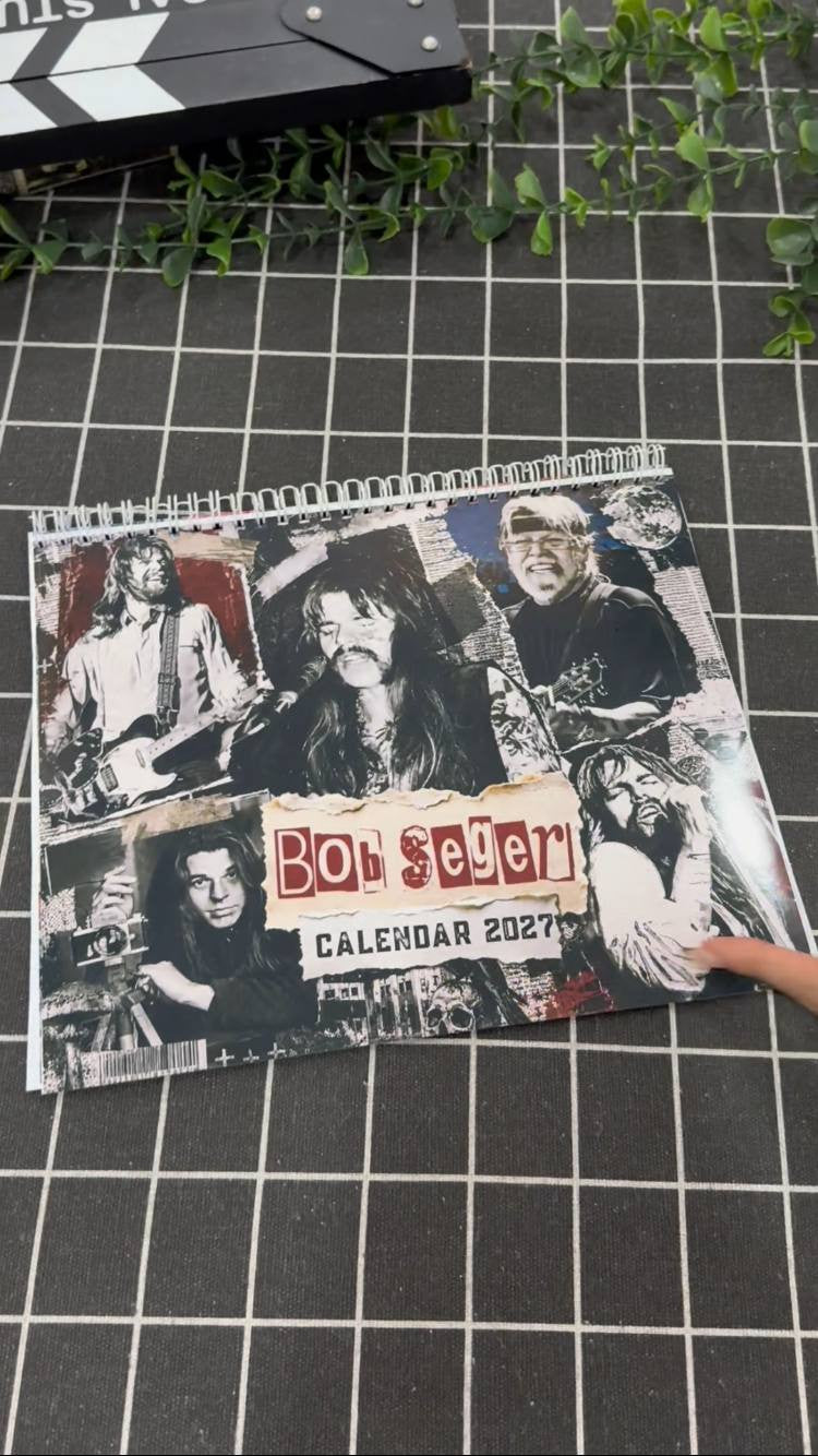 Bob Seger Calendar 2026 - 2027, Country Music Calendar, Home Decor #208