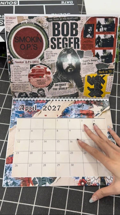 Bob Seger Calendar 2026 - 2027, Country Music Calendar, Home Decor #208