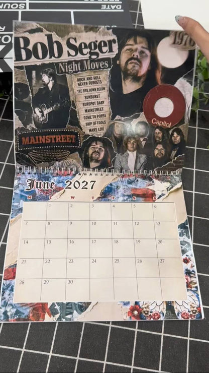 Bob Seger Calendar 2026 - 2027, Country Music Calendar, Home Decor #208