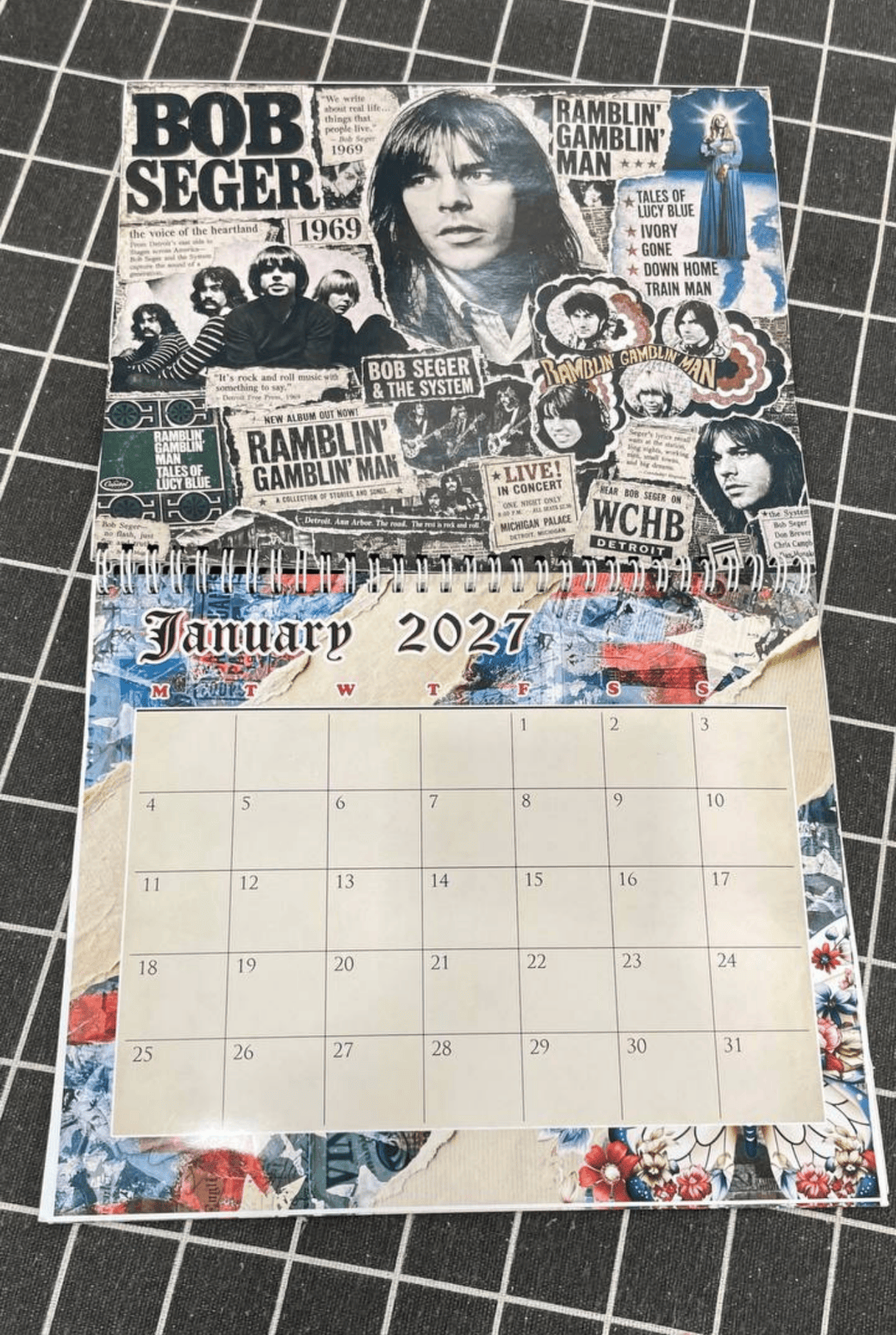 Bob Seger 2027 Calendar, Legend Calendar
