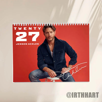 Jensen Ackles Calendar 2027 Calendar, Supernatural Wall Calendar 2027, Dean Winchester Merch, Jensen Ackles Gift, Unique Holiday Gift #241