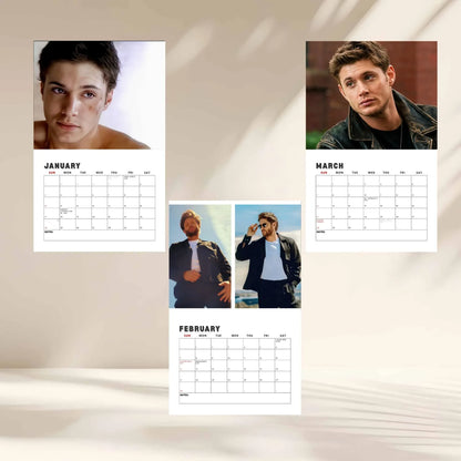 Jensen Ackles Calendar 2027 Calendar, Supernatural Wall Calendar 2027, Dean Winchester Merch, Jensen Ackles Gift, Unique Holiday Gift #241