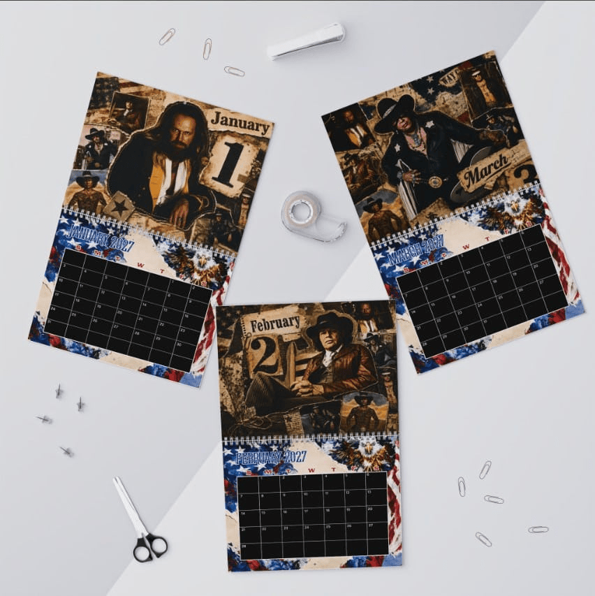 David Allan Coe 2026 & 2027 Calendar, Outlaw Country Music Calendar, Longhaired Redneck Calendar, Country Legend Calendar #241