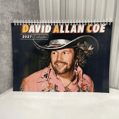 David Allan Coe 2027 Calendar V2 Vintage Country Music Legend Monthly Wall Planner For Fans #241