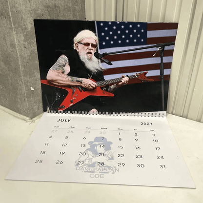 David Allan Coe 2027 Calendar V2 Vintage Country Music Legend Monthly Wall Planner For Fans #241