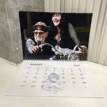 David Allan Coe 2027 Calendar V2 Vintage Country Music Legend Monthly Wall Planner For Fans #241