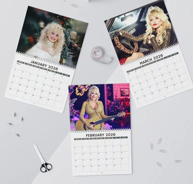 Vintage Dolly 2026-2027 Wall Calendar, Have A Holly Dolly Calendar, Women Holiday, Gift For Fan Lover, Retro Parton 2026 Wall Calendar #241