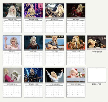 Vintage Dolly 2026-2027 Wall Calendar, Have A Holly Dolly Calendar, Women Holiday, Gift For Fan Lover, Retro Parton 2026 Wall Calendar #241