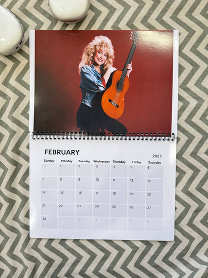 Dolly Parton 2026-2027 Wall Calendar, Have A Holly Dolly Calendar, Women Holiday, Gift For Fan Lover, Retro Parton 2026 Wall Calendar #241