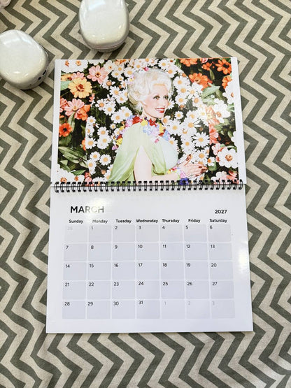 Dolly Parton 2026-2027 Wall Calendar, Have A Holly Dolly Calendar, Women Holiday, Gift For Fan Lover, Retro Parton 2026 Wall Calendar #241