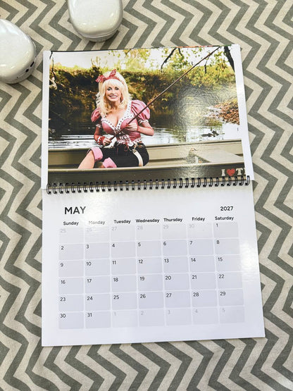 Dolly Parton 2026-2027 Wall Calendar, Have A Holly Dolly Calendar, Women Holiday, Gift For Fan Lover, Retro Parton 2026 Wall Calendar #241