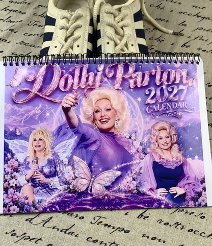 Dolly Parton 2026-2027 Wall Calendar, Have A Holly Dolly Calendar, Women Holiday, Gift For Fan Lover, Retro Parton 2026 Wall Calendar #232