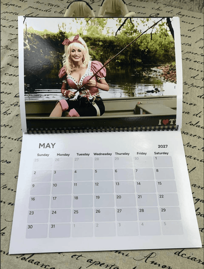 Dolly Parton 2026-2027 Wall Calendar, Have A Holly Dolly Calendar, Women Holiday, Gift For Fan Lover, Retro Parton 2026 Wall Calendar #232