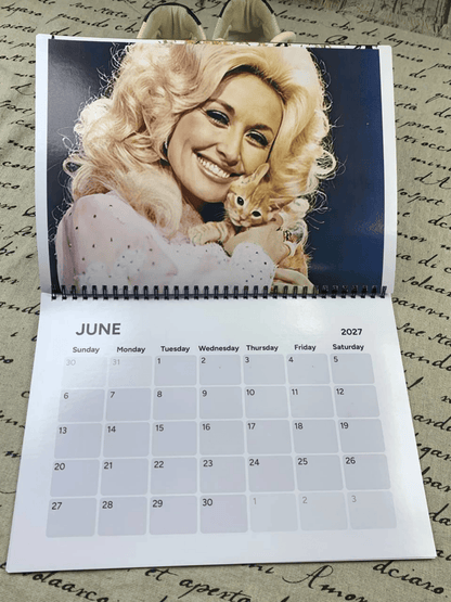 Dolly Parton 2026-2027 Wall Calendar, Have A Holly Dolly Calendar, Women Holiday, Gift For Fan Lover, Retro Parton 2026 Wall Calendar #232