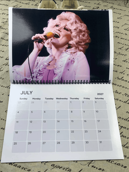 Dolly Parton 2026-2027 Wall Calendar, Have A Holly Dolly Calendar, Women Holiday, Gift For Fan Lover, Retro Parton 2026 Wall Calendar #232