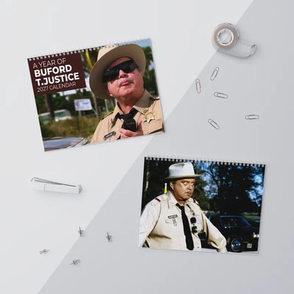A Year Of Sheriff Buford T.Justice 2027 Calendar, Smokey and The Bandit Movie, Gift for Fans Buford T.Justice #180