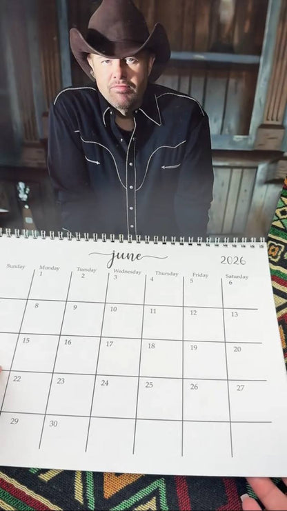 Toby Keith 2026–2027 Wall Calendar – Classic Country Music Calendar, Rustic Home Decor, Fan Gift #241