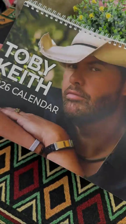 Toby Keith 2026–2027 Wall Calendar – Classic Country Music Calendar, Rustic Home Decor, Fan Gift #241