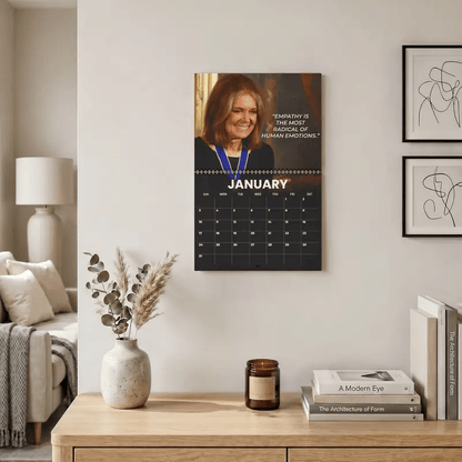 A Year Of Gloria Steinem 2027 Wall Calendar,Tribute Desktop Calendar, Planner And Wall Decor, Gift For Fan #208