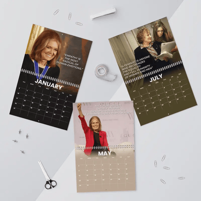 A Year Of Gloria Steinem 2027 Wall Calendar,Tribute Desktop Calendar, Planner And Wall Decor, Gift For Fan #208