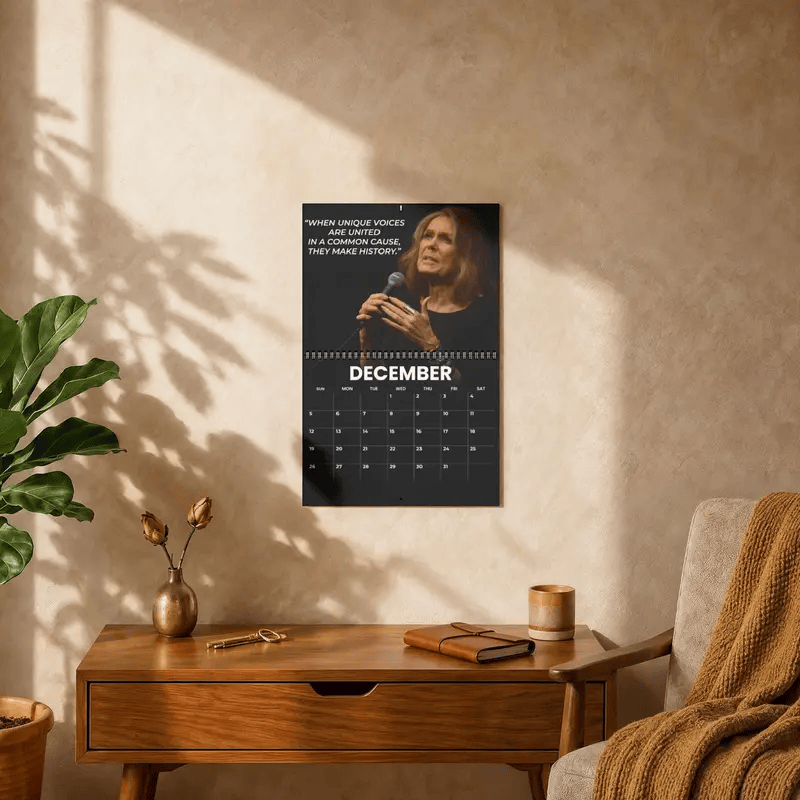 A Year Of Gloria Steinem 2027 Wall Calendar,Tribute Desktop Calendar, Planner And Wall Decor, Gift For Fan #208
