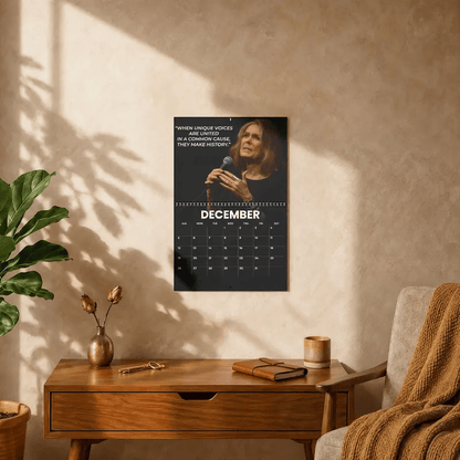 A Year Of Gloria Steinem 2027 Wall Calendar,Tribute Desktop Calendar, Planner And Wall Decor, Gift For Fan #208