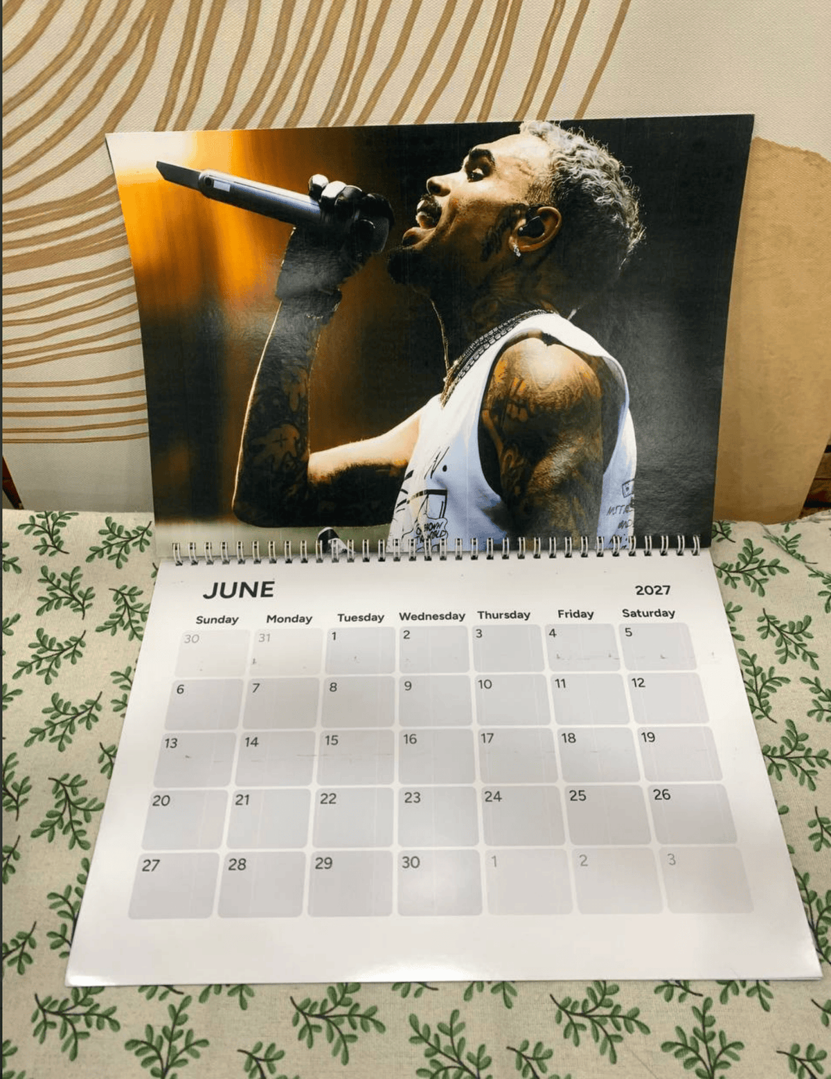 Chris Brown Calendar, RAndB Tour Calendar, #232