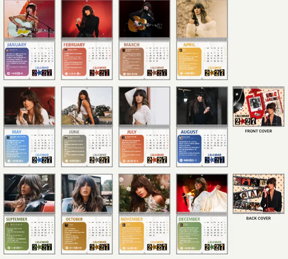 E.l.l.a 2027 Calendar, Ella Fella Country Music Fan Gift, 2027 Music Lover Decor #241