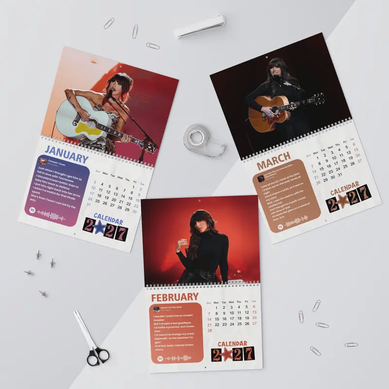 E.l.l.a 2027 Calendar, Ella Fella Country Music Fan Gift, 2027 Music Lover Decor #241