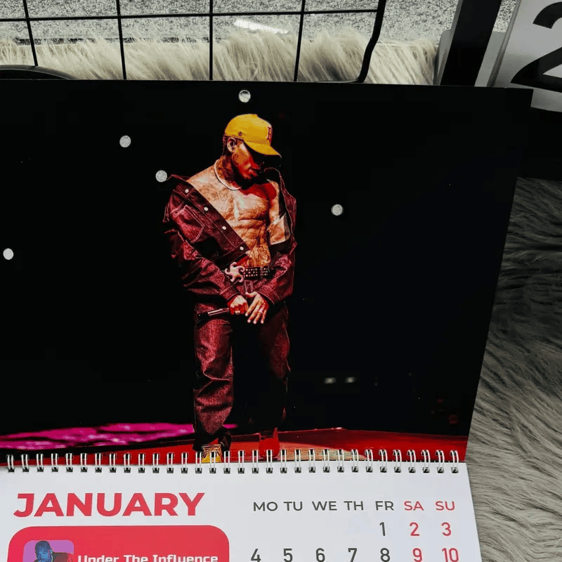 Chris Brown Calendar, Tour Calendar, Legends Pop Music 2027 Wall Calendar #241