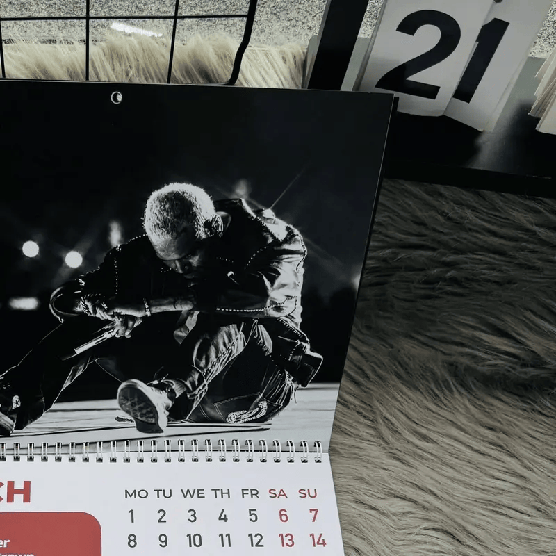 Chris Brown Calendar, Tour Calendar, Legends Pop Music 2027 Wall Calendar #241