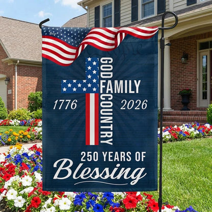 American Patriotic Flag, 250 Years of Blessing God 1776 2026 Flag 3-Day Shipping