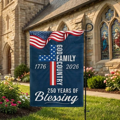 American Patriotic Flag, 250 Years of Blessing God 1776 2026 Flag 3-Day Shipping