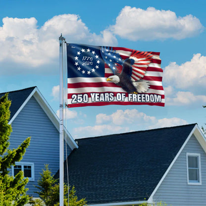 250 Years of Freedom Flag, 1776–2026 Eagle Betsy Ross Grommet Flag 3-Day Shipping