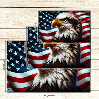 Flagwix American Flag, America 250th Anniversary Patriotic Eagle American Grommet Flag 3-Day Shipping