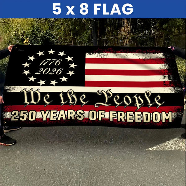 America 250th Anniversary 1776 2026 Semiquincentennial We The People Patriotic Grommet Flag 3-Day Shipping